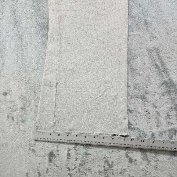 Sundry Pants Womens 1/S Heathered Gray Ankle Flare Sweatpants Lounge Raw Hem - Picture 9 of 10